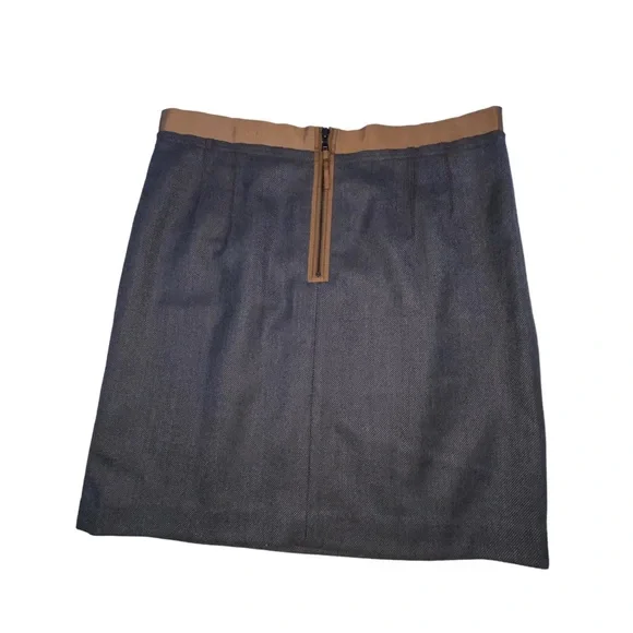 LOFT Wool Blend Brown Lined Pencil Skirt - Women’s 14 - Picture 7 of 10